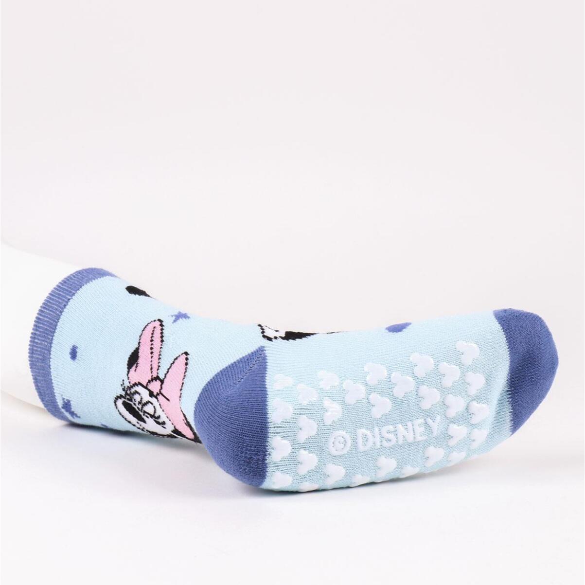 Calcetin Antideslizante Minnie Mouse - Multicolor - Talla 31-34