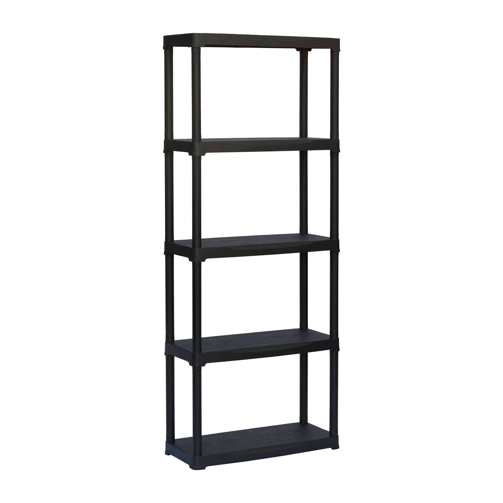 Armadio da esterno Aurelian, Scaffale outdoor, Armadio balcone multiuso, Armadietto da esterno, 100% Made in Italy, Antracite, 70x30h176 cm