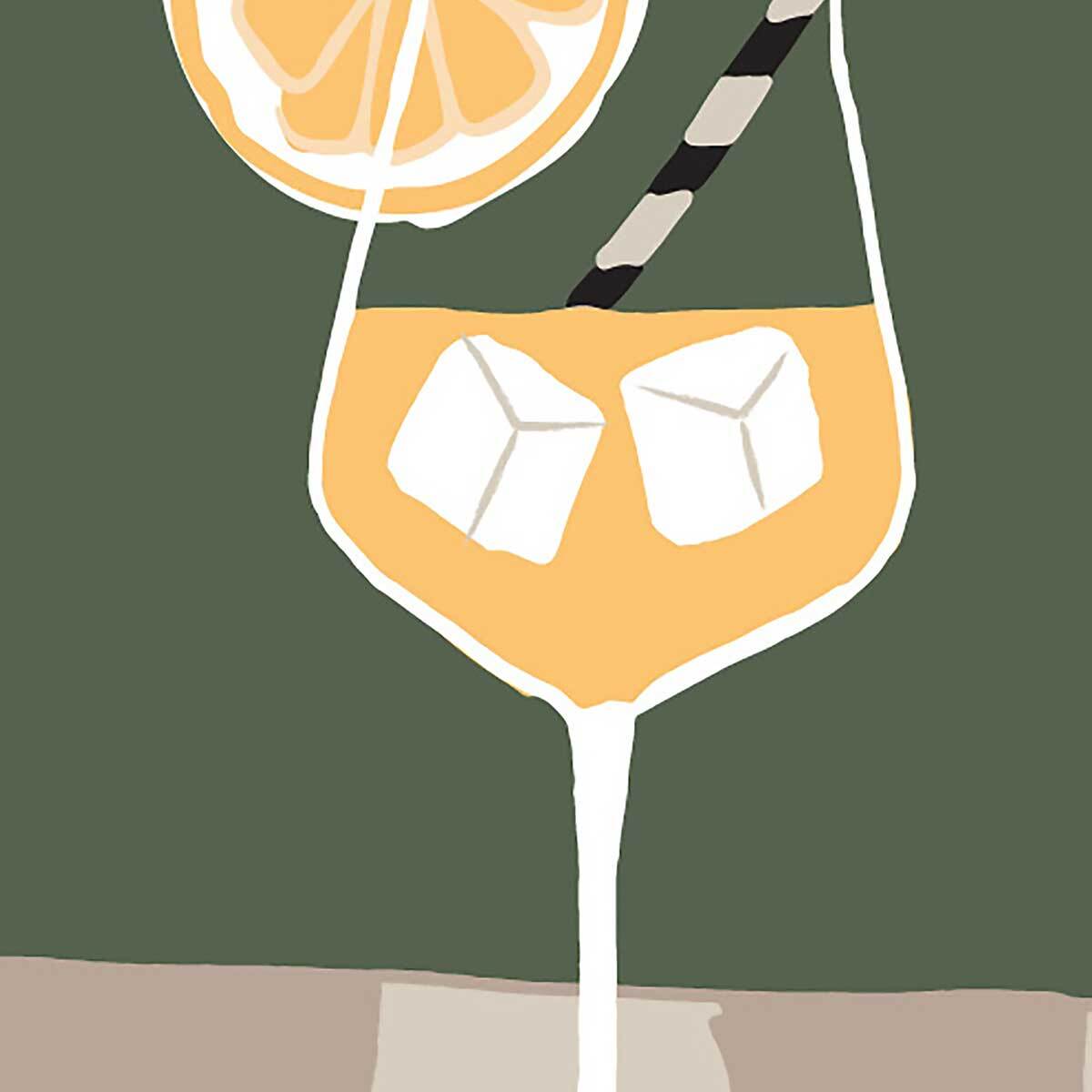 Tableau cocktail Aperol Toile imprimée