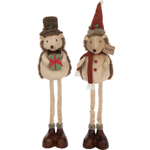 J-Line figurine Herisson Téléscopique - polyester - mix - large - 2 pcs