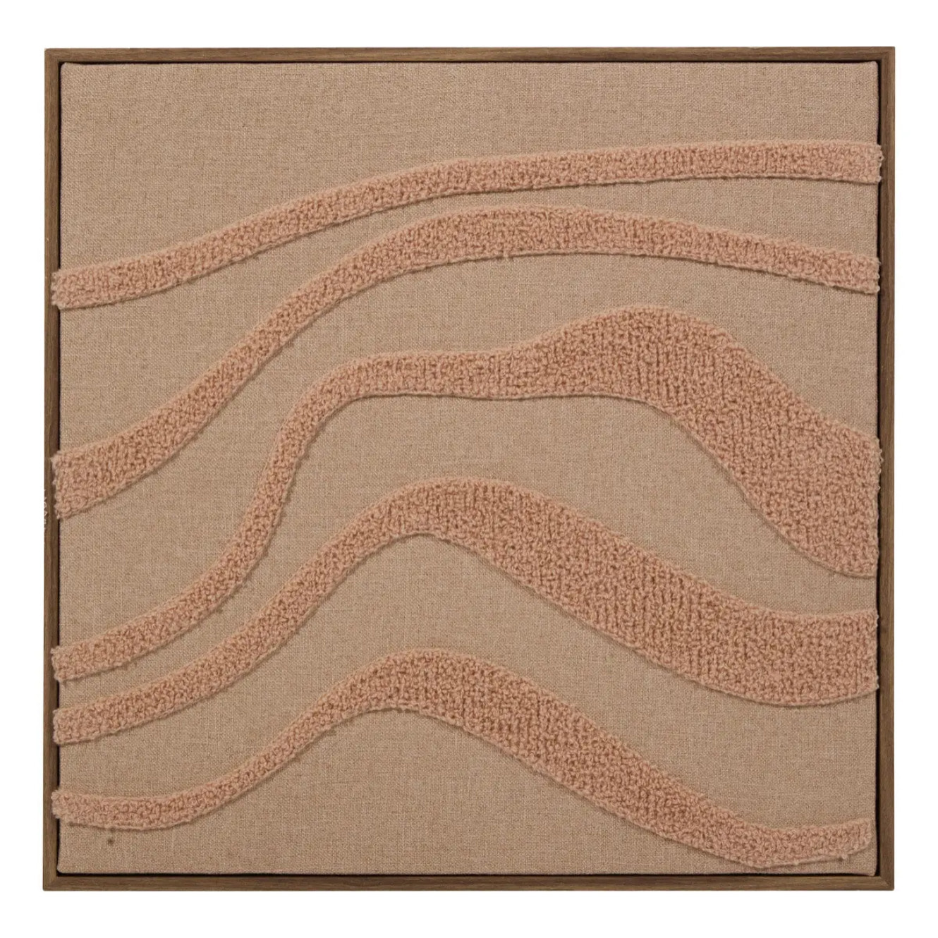 Toile 3D Noelie 40x40cm rose saumon