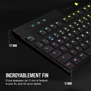 Clavier gamer sans fil CORSAIR K100 AIR Wireless