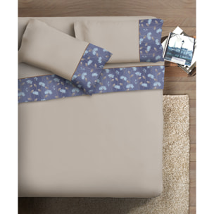 Completo letto Armonie IPERSAN Puro Cotone Verbena Tortora