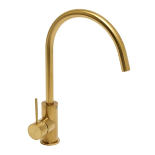 Aurum mitigeur évier à levier sur pied 36,3 cm avec bras pivotant, or brossé (SATBAUR280BG)