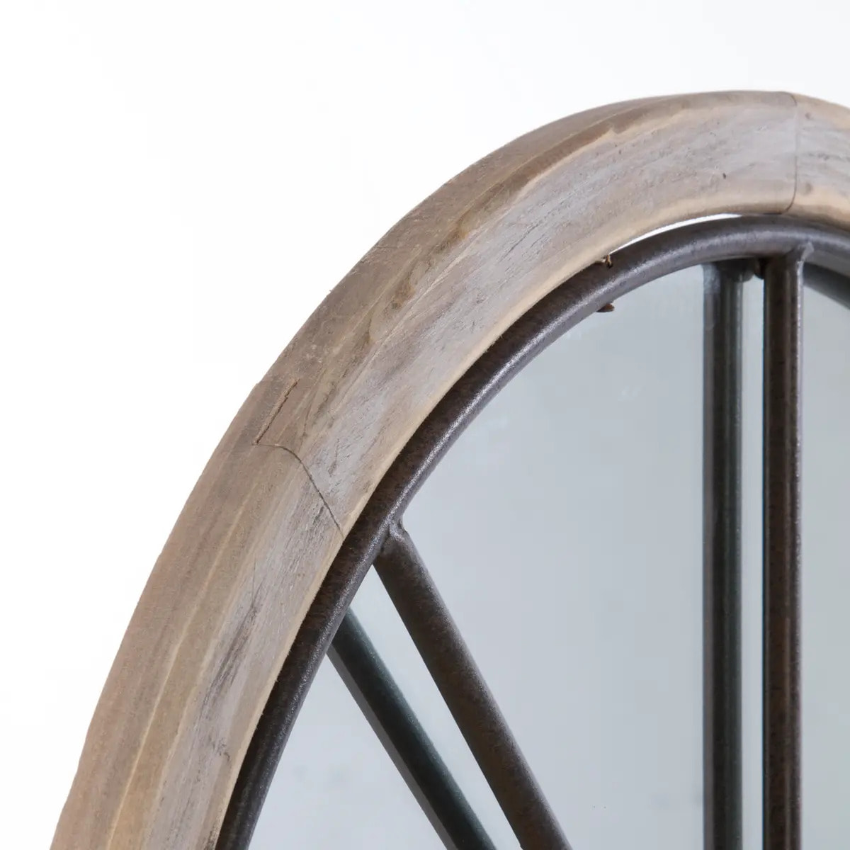 Miroir "Zoé" métal noir 60x107cm