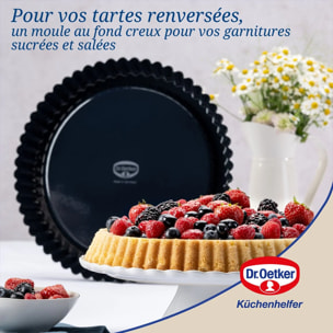 Plat à tarte 28 cm avec revêtement en quartz émaillé Dr.Oetker Back Liebe