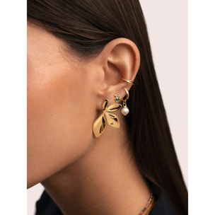 Pendientes Camila Acero Baño Oro