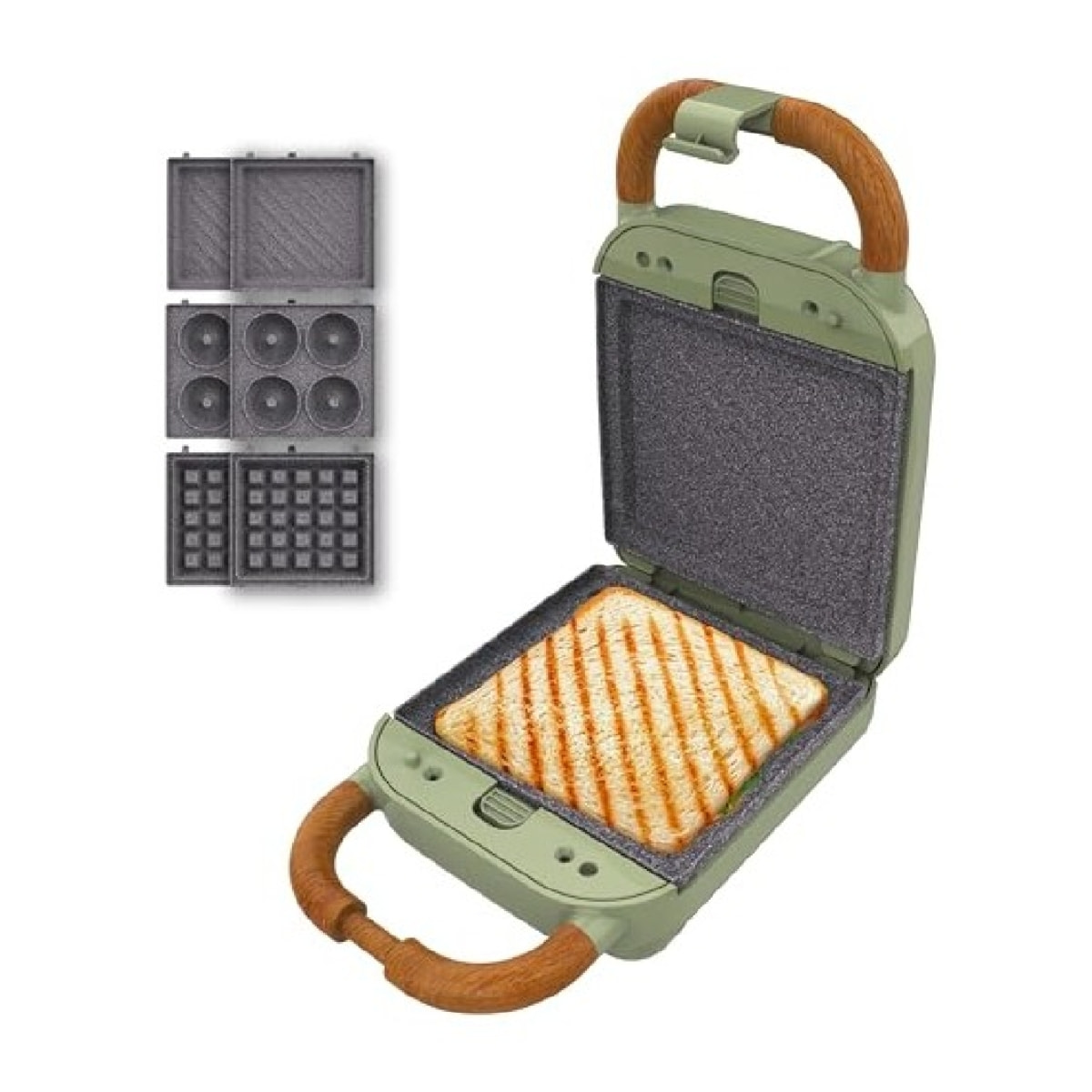 Cecotec Appareil à Sandwich Rock'nToast Retro One Green
