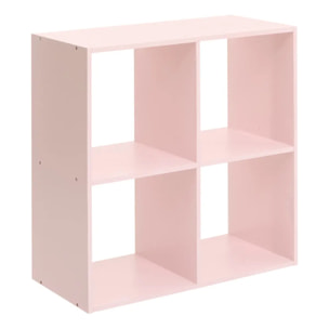 Étagère Mix'n modul Enfant 4 Cases Rose 63,6x30x63,6 cm