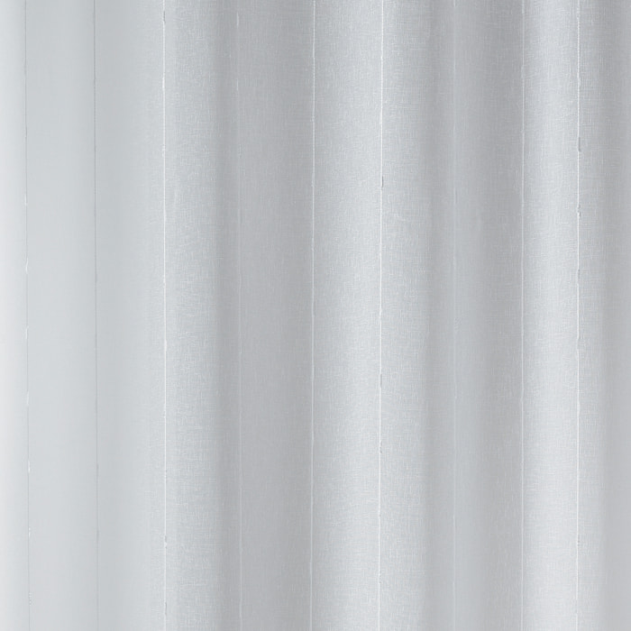 Petit rideau  de fenêtre fines rayures blanches - Blanc