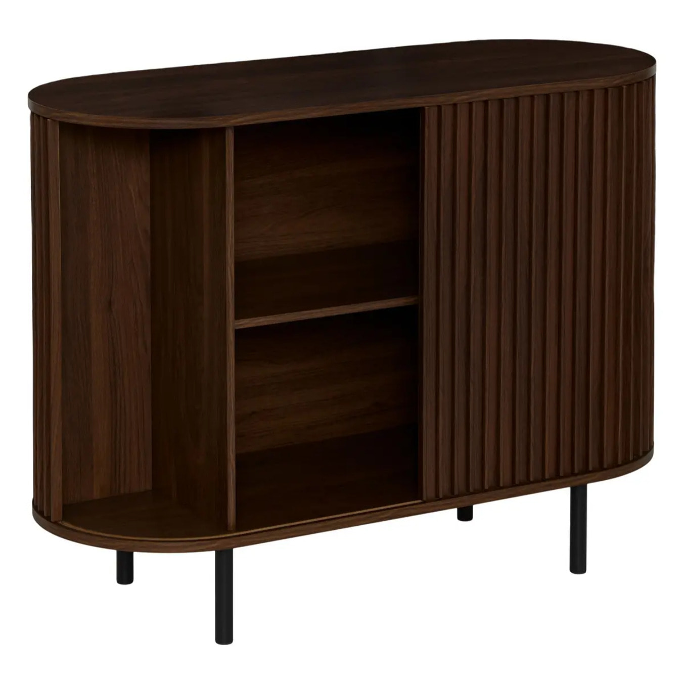 Buffet Alcôve rectangulaire 75x100cm 2 portes marron
