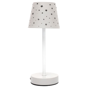Lampe De Table Rechargeable Etoiles Ajourees