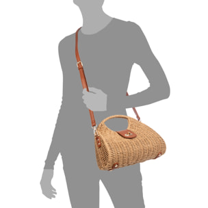Benna Borsa a mano Donna. Realizzato in paglia intrecciata.