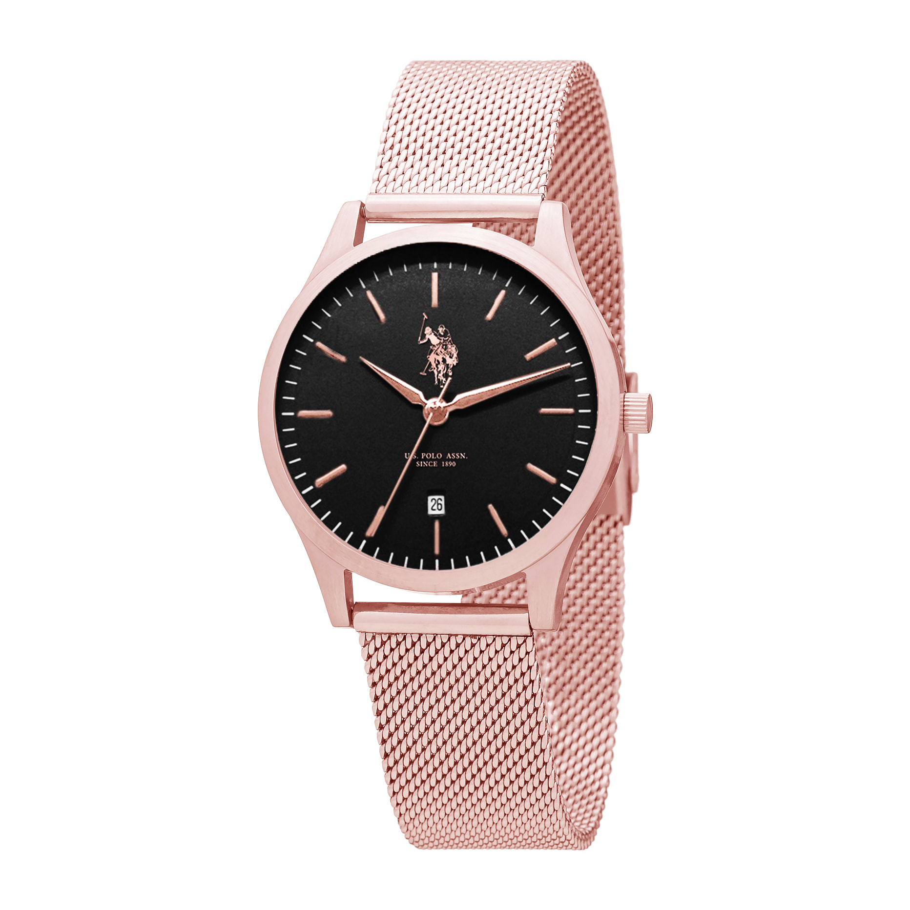 Orologio U.S. Polo Assn. In acciaio con maglia milanese