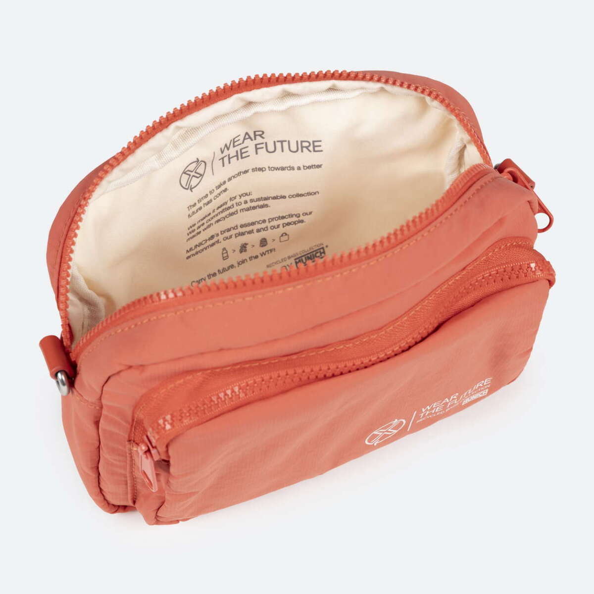 BOLSO DEEP RECYCLED CROSSBODY CAMERA C/CORAL