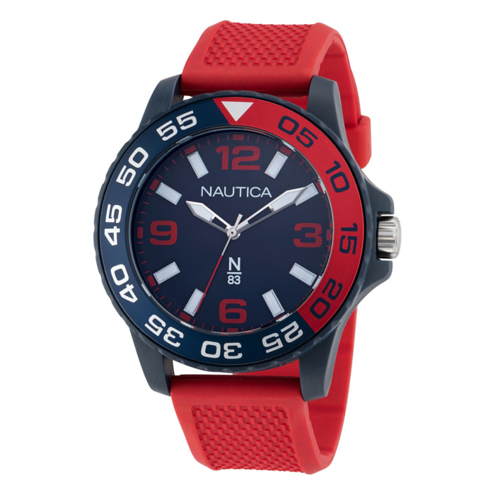 Reloj Nautica NAPFWS303 Hombre Analogico Cuarzo con Correa de Silicona
