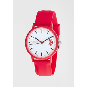 Orologio U.S. Polo Assn. In silicone rosso