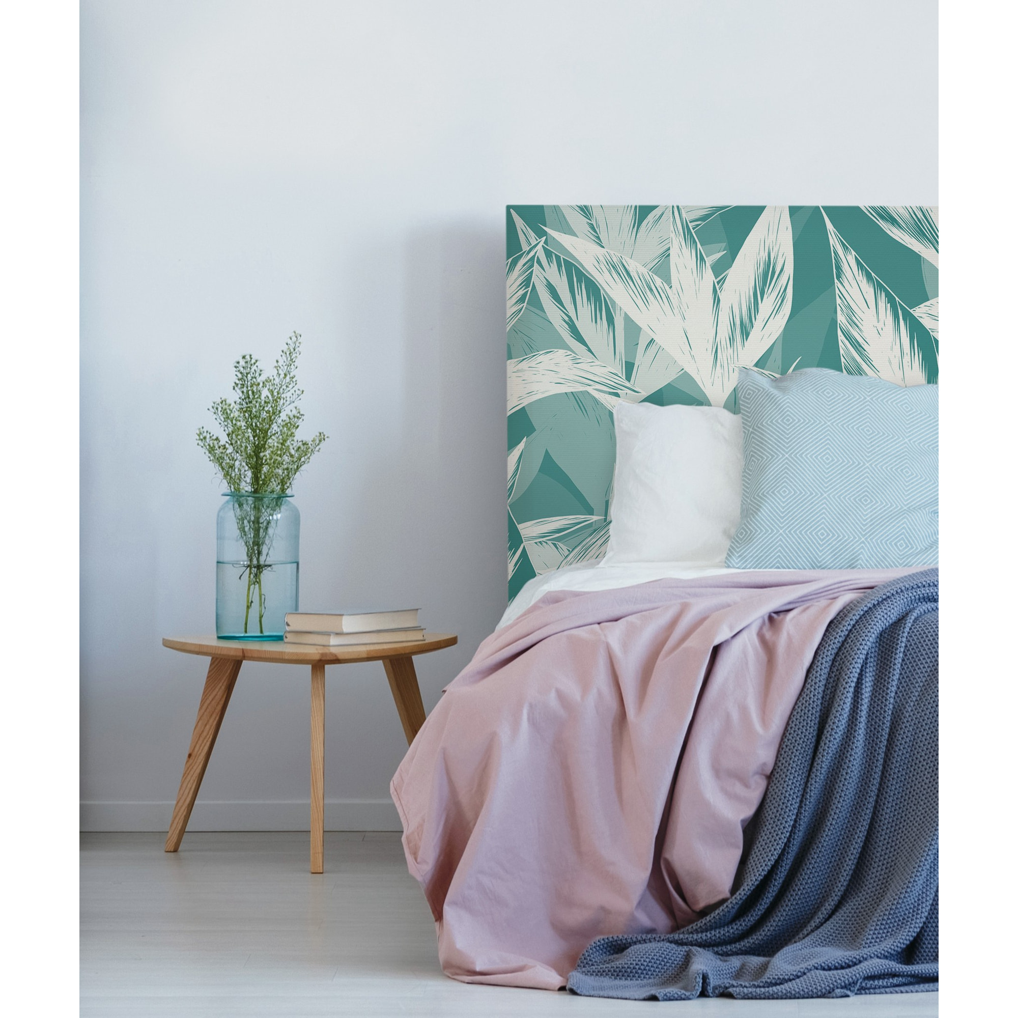 Tête de lit Buddleia | Coloris Vert | Largeur au choix