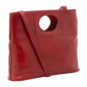 Borsa a tracolla da donna - Modello False - Vera pelle - 28.0 x 33.0 x 10.0 cm