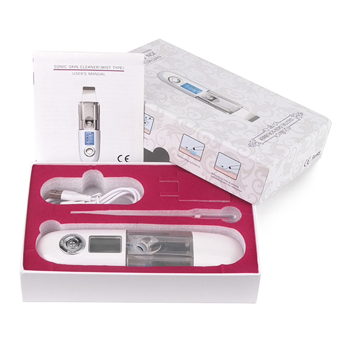 Detergente per la pelle con nebulizzatore.