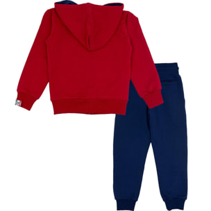 Tuta spezzata con cappuccio Leone bambino tuta con zip intera College