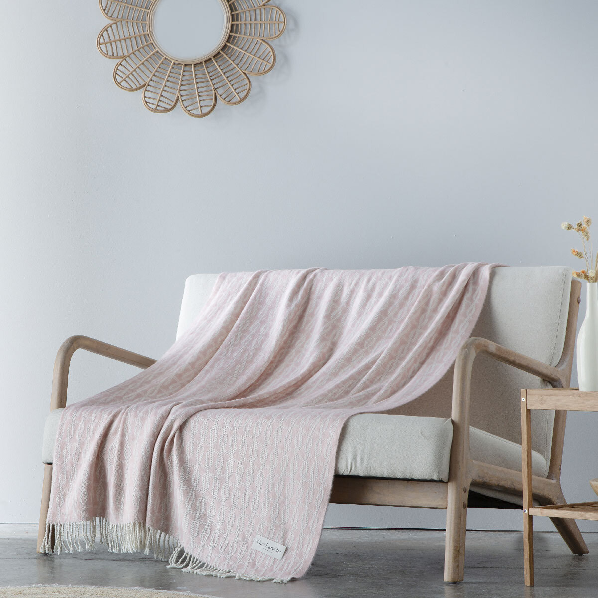 Plaid VIENNE rose 130x170 cm