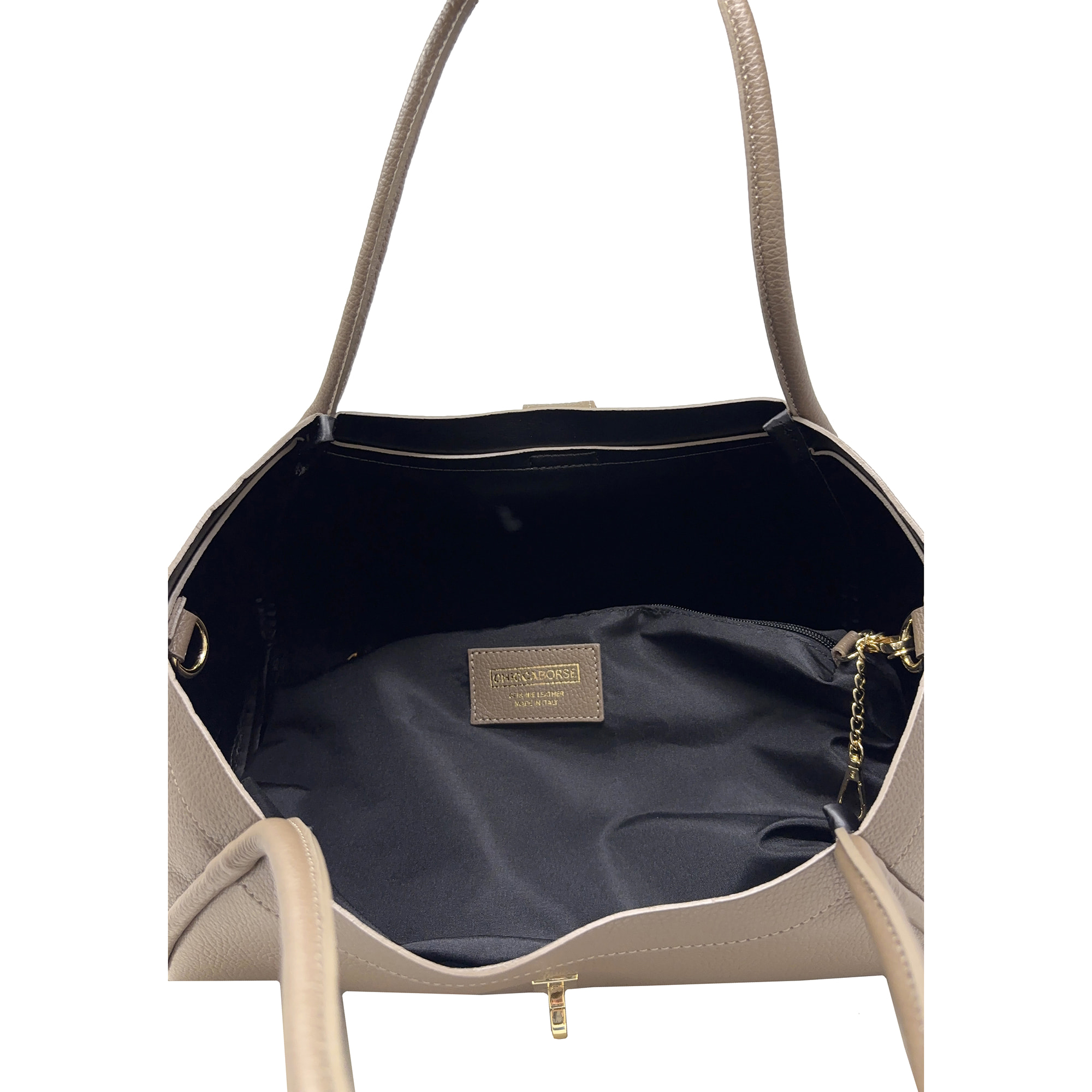 Borsa a Mano Elegante da Donna in Pelle Martellata