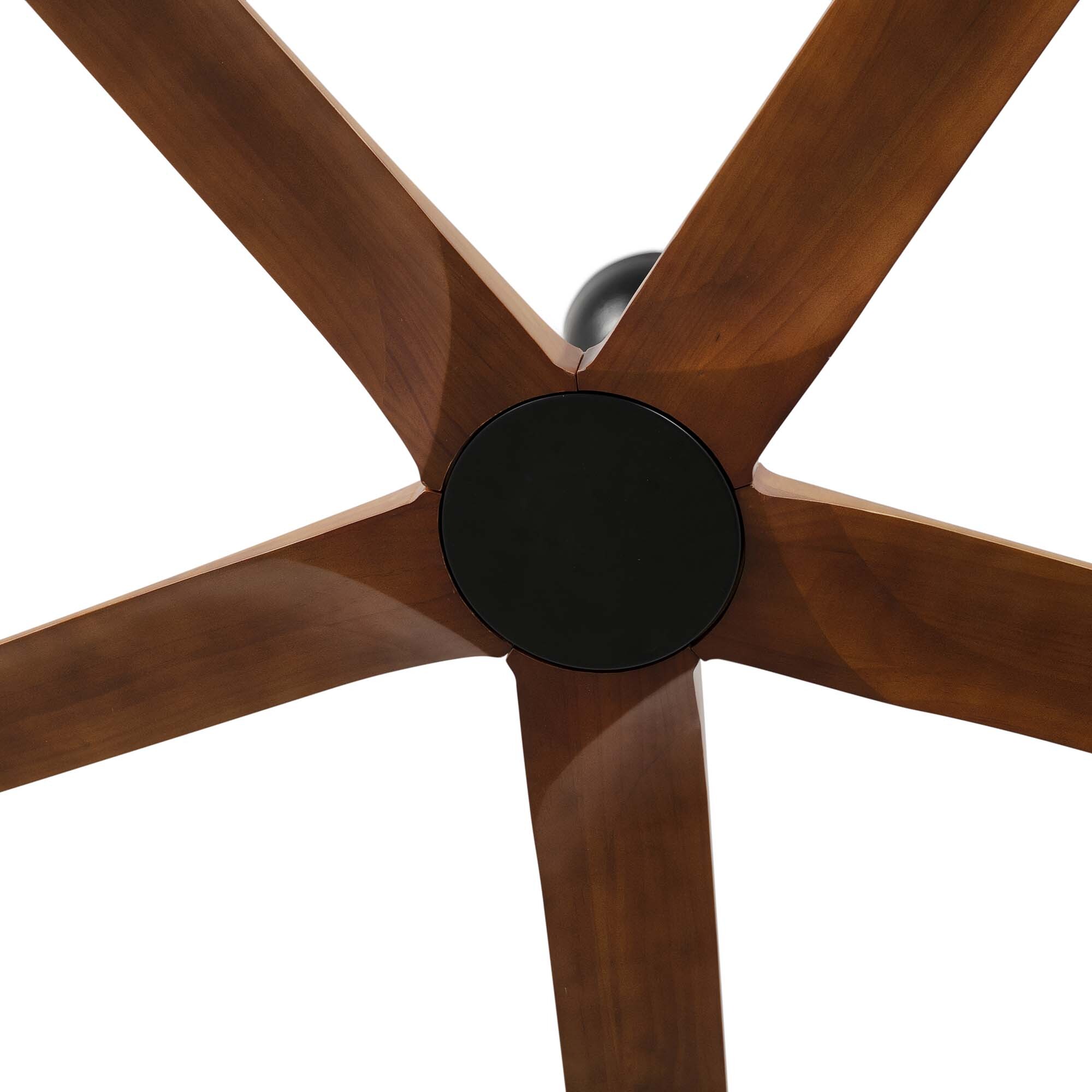 BIGWOOD 20 XL Ventilateur de plafond noir/noyer