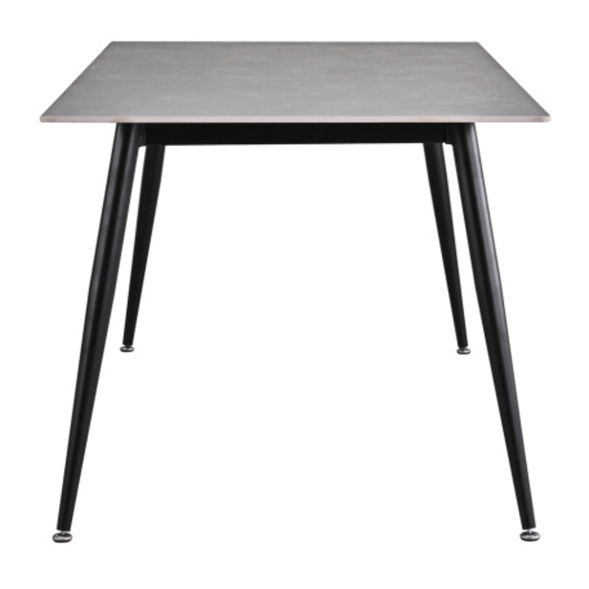 Table de repas 180 cm céramique marbré pieds évasés métal - STONE 2