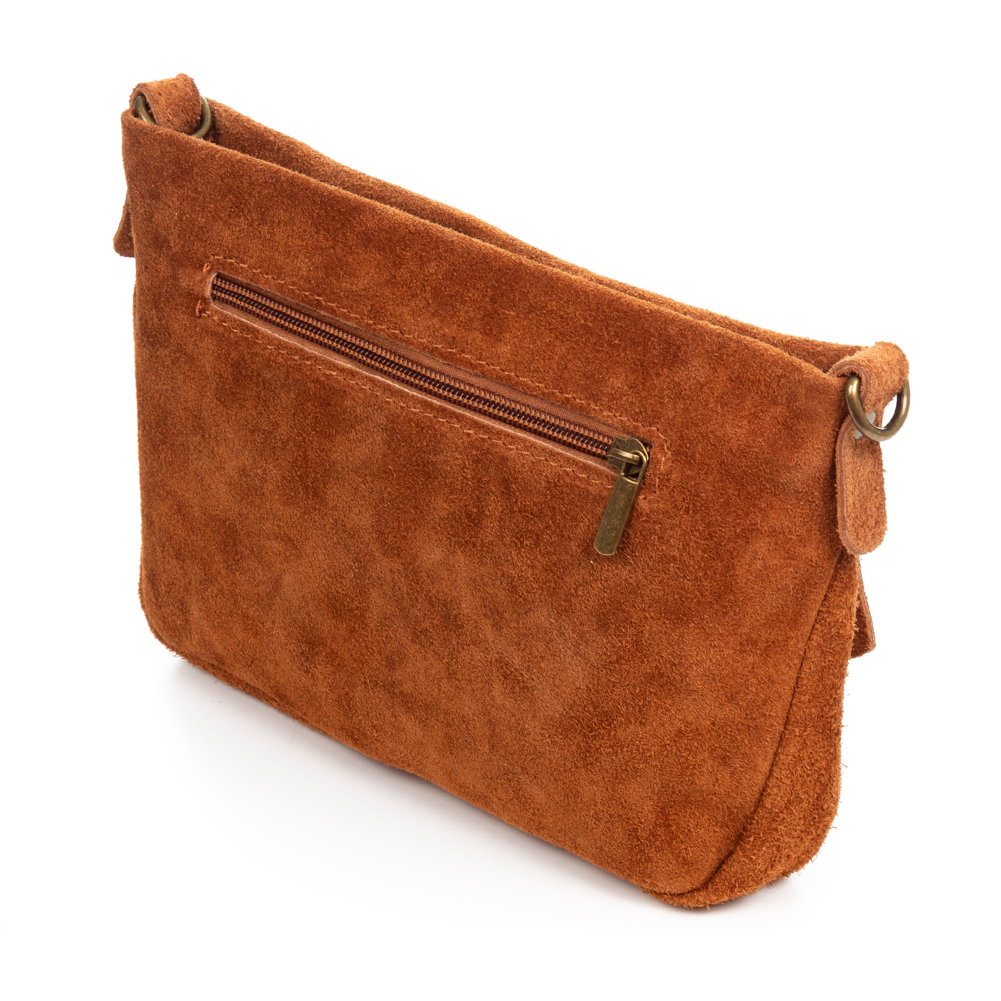 Arre bolso bandolera mujer. Piel auténtica Gamuza.