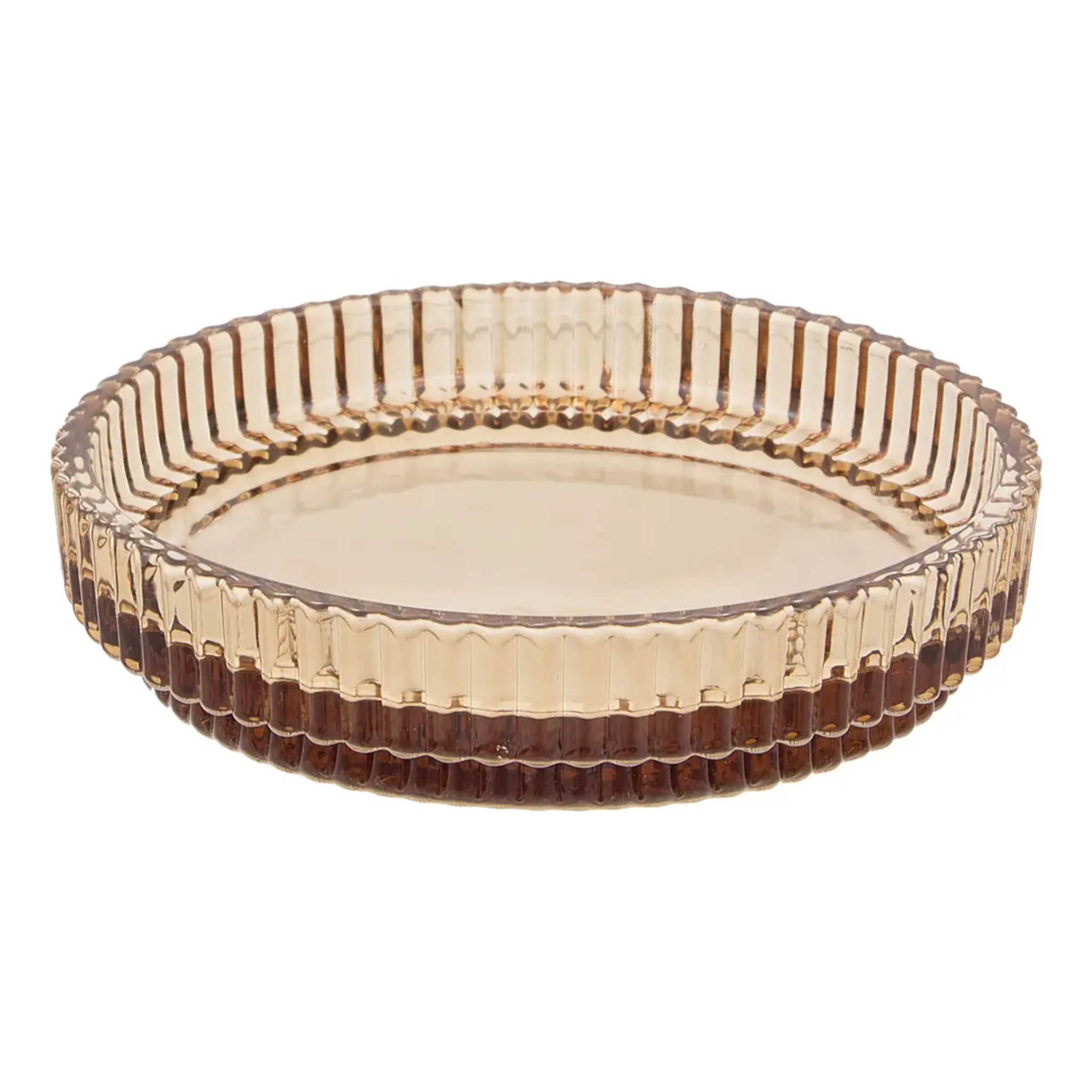 Porte-savon Solis rond D.11cm ambre