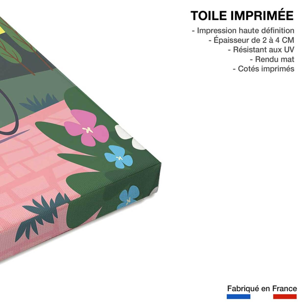 Tableau vive la provence Toile imprimée