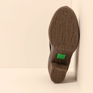 Botines con tacón N5432 SILK SUEDE BLACK / HAYA color Black