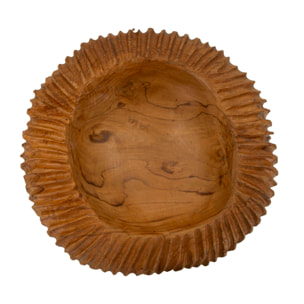 S/TASCHE GARIT IN TEAK RICICLATO CM Ø 32X11 (PEZZI UNICI - NON RIP. IN SERIE)