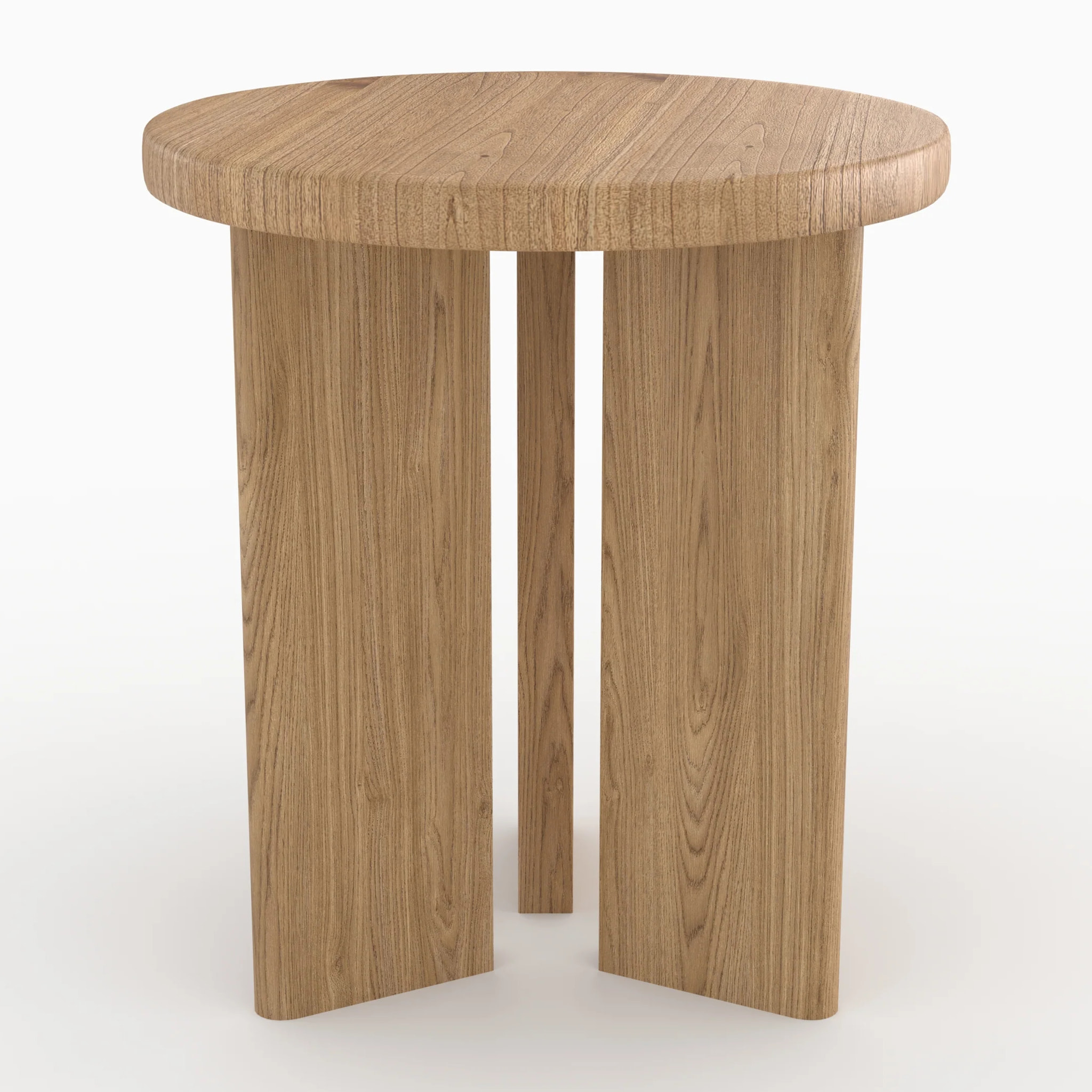 Table d'appoint ronde en bois clair D40 cm - Néa