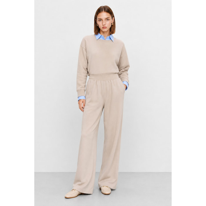 Kocca - Pantaloni da donna in cotone a vita alta e gamba larga Donna