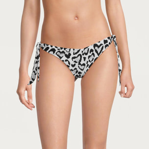 Braguita lazos animal print pernera alta