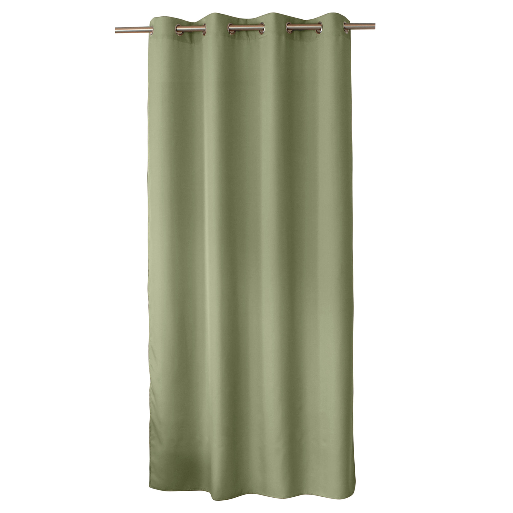 Rideau uni à oeillets - Vert Olive