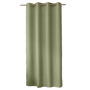 Rideau uni à oeillets - Vert Olive