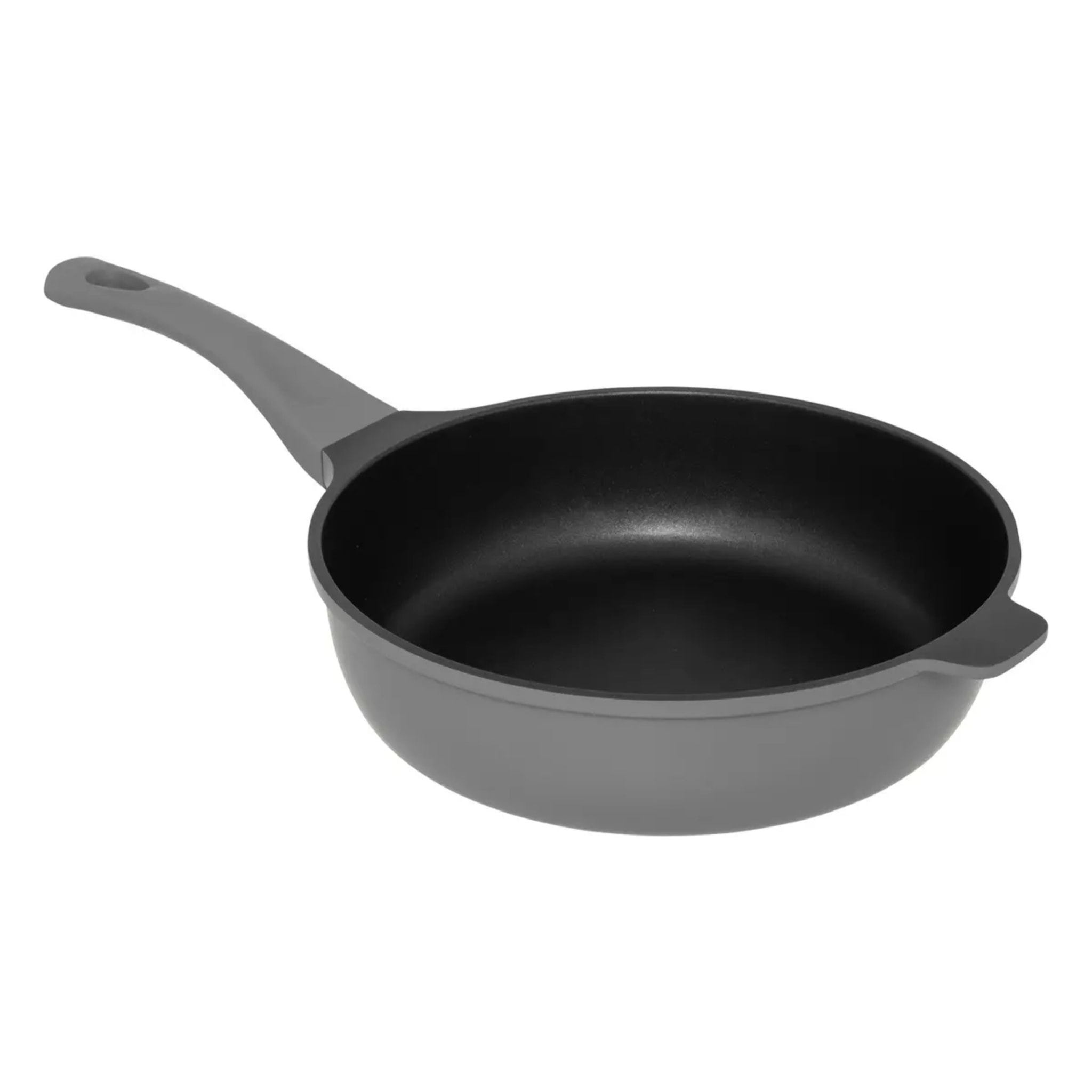Sauteuse D28cm en fonte d aluminium gris