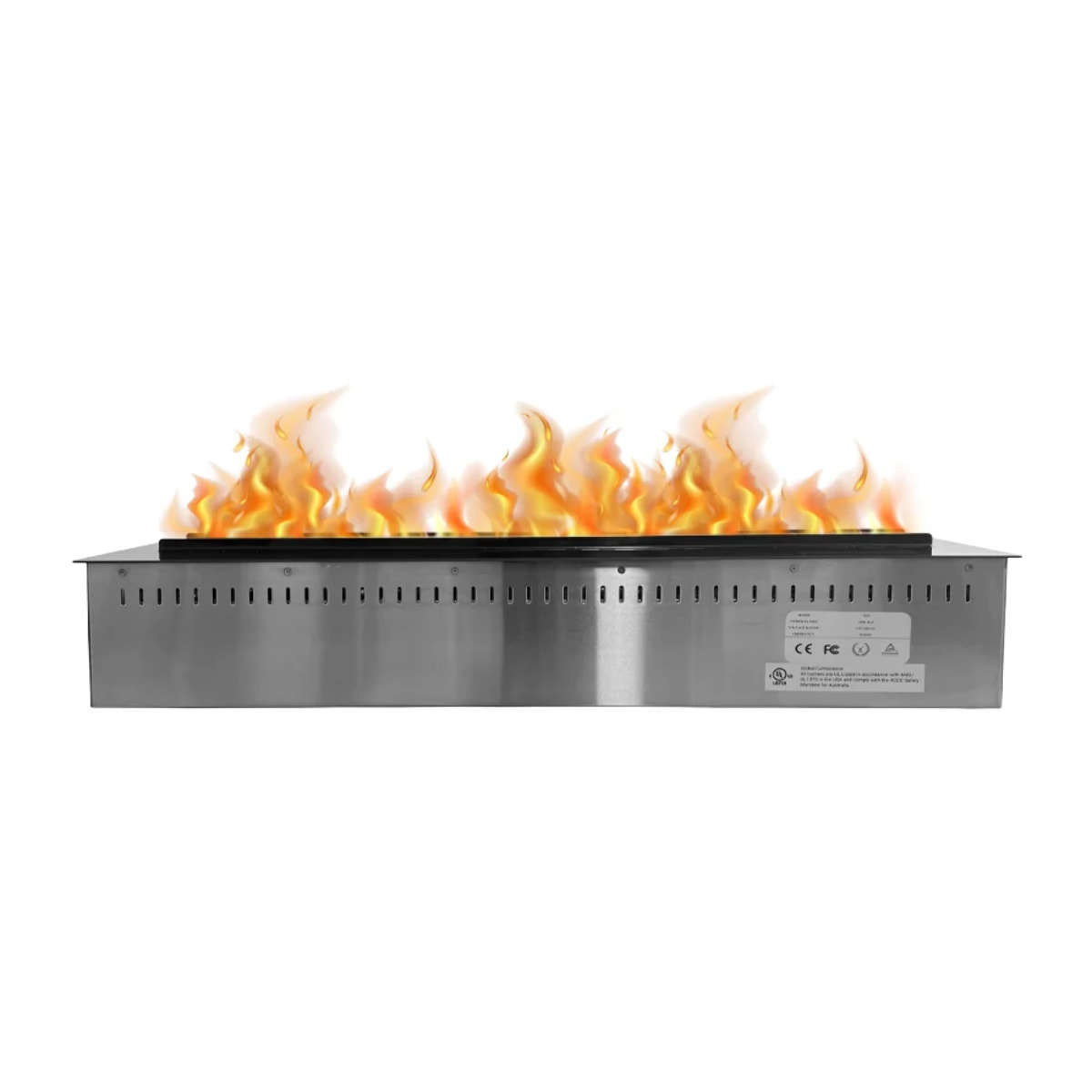 Vapor 3D 75 - Inserto Camino Decorativo ad Acqua Senza Calore 75x17,8x22,7 cm con Effetto Fiamma a LED 3D