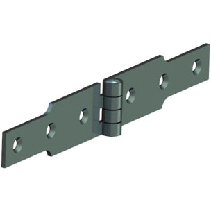 Charnière à congé 1014 MONIN - acier zingué bichromaté - 40 x 250 mm - 427190