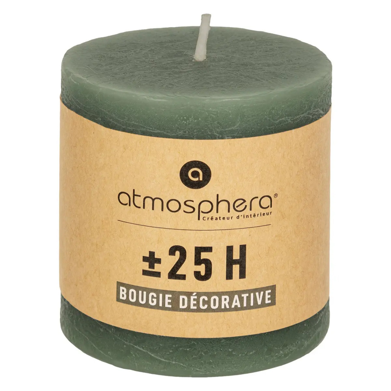 Bougie rustique vert eucalyptus 220g
