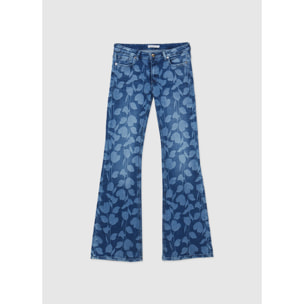 Jeans lungo fiori