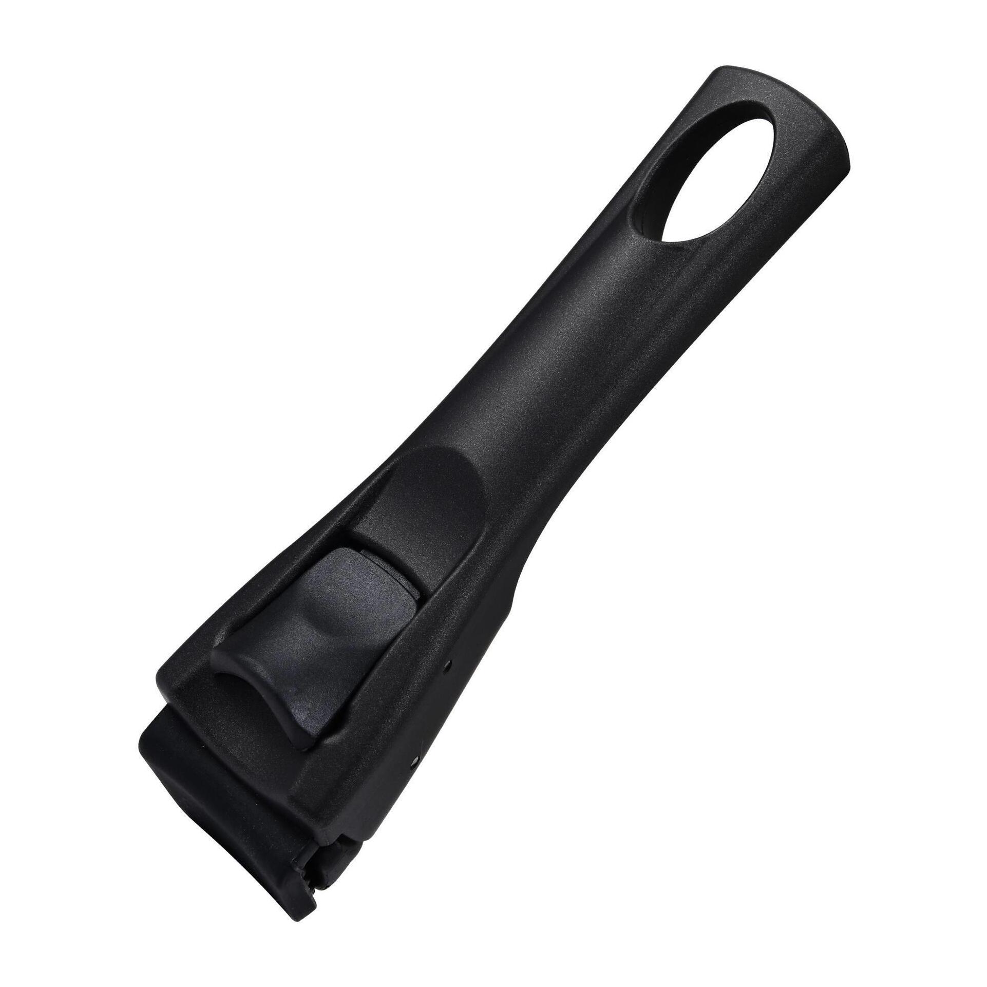 juego de 3 cazos ø16ø18ø20cm aluminio prensado rojo + mango extraíble