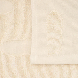 2 torchons Terry 70x45cm beige lin