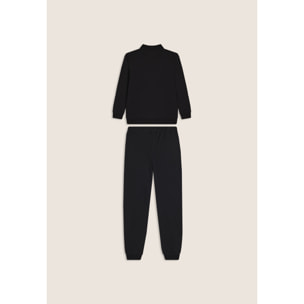 Tuta Junior full-zip con collo alto e tasche a marsupio