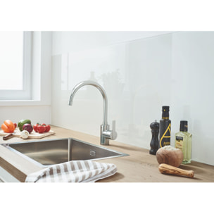 GROHE Feel Mitigeur monocommande Evier Supersteel 32670DC2