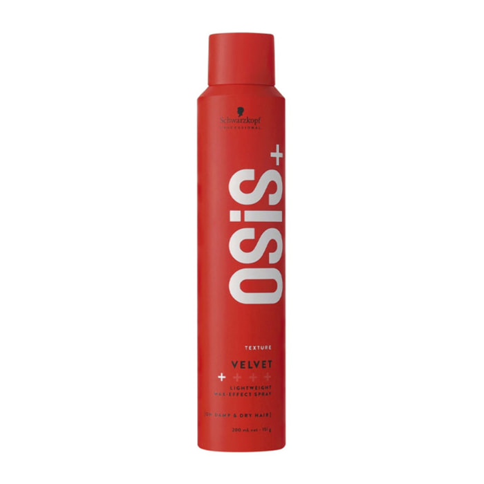 SCHWARZKOPF Osis+ Texture Velvet Lightweight Max Effect Spray 200ml