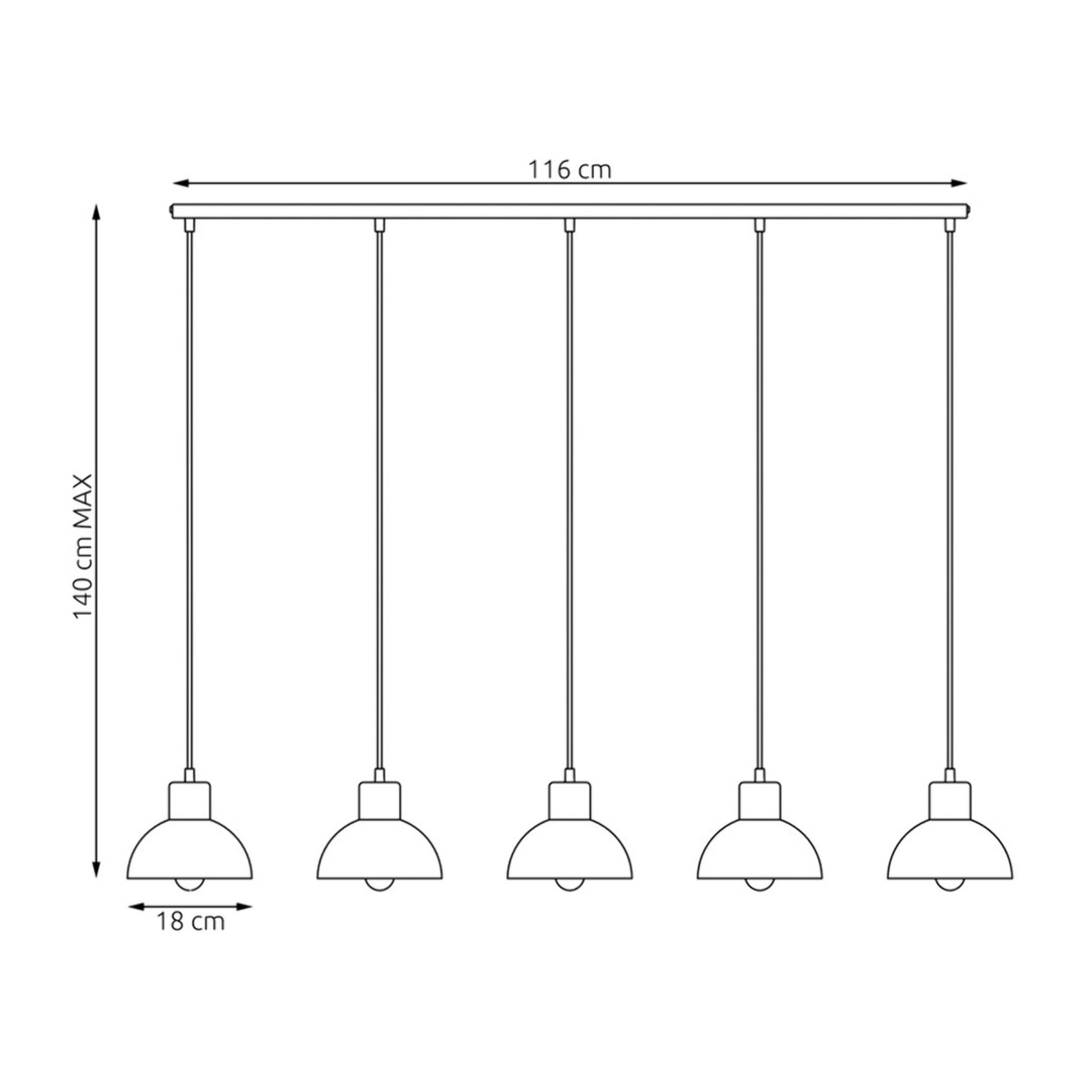 Lampada a sospensione Seco in acciaio bianco opaco e legno